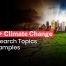 climate change research topics